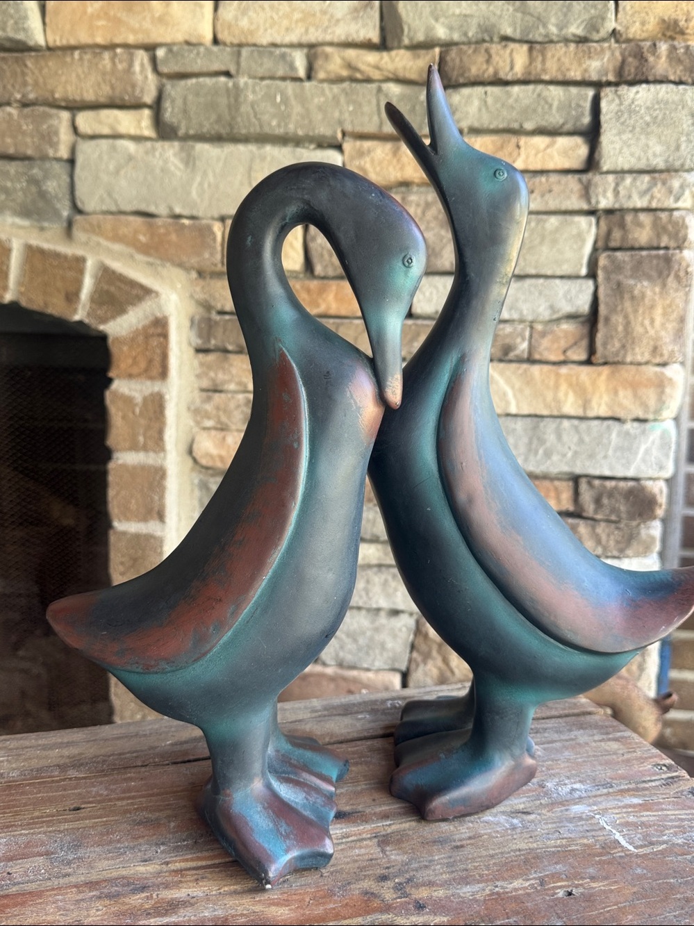 Stunning Duck or Goose Sculpture Set